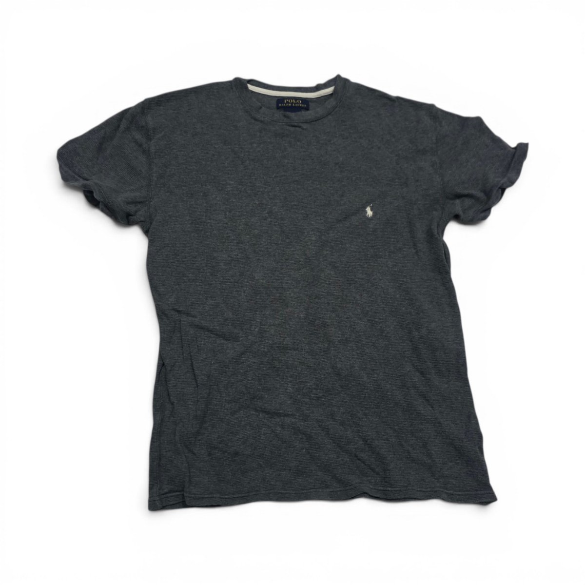 Playera Ralph Lauren Mediana M Gris Pony Gris
