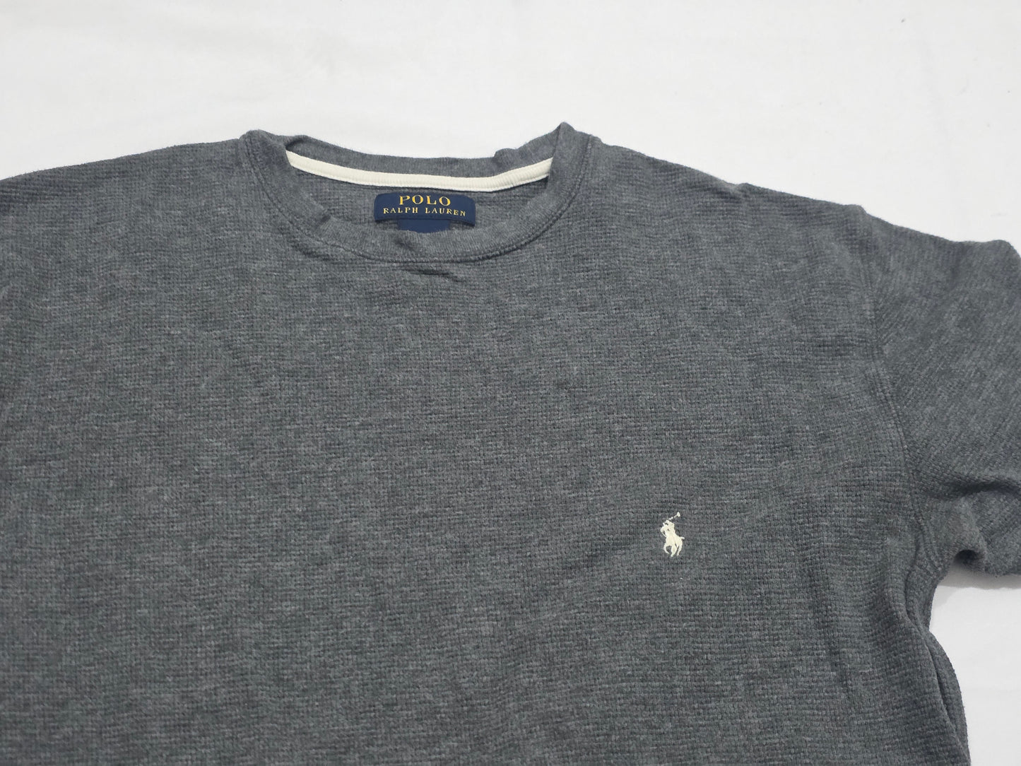 Playera Ralph Lauren Mediana M Gris Pony Gris