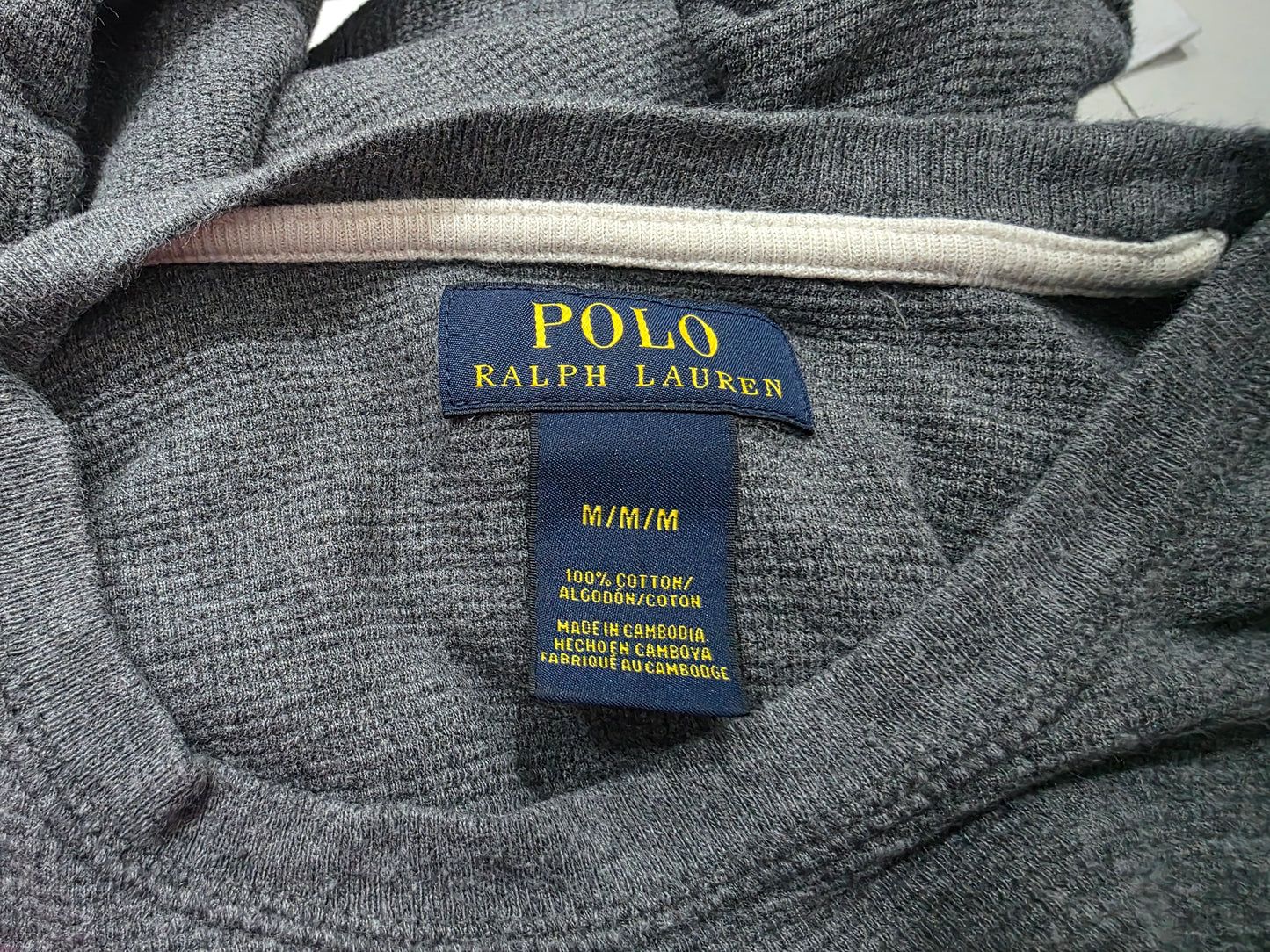 Playera Ralph Lauren Mediana M Gris Pony Gris
