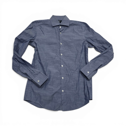 Camisa Hugo Boss Mediana M Azul Lisa