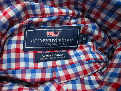 Camisa Vineyard Vines Mediana M Cuadro Azul Rojo Y Blanco