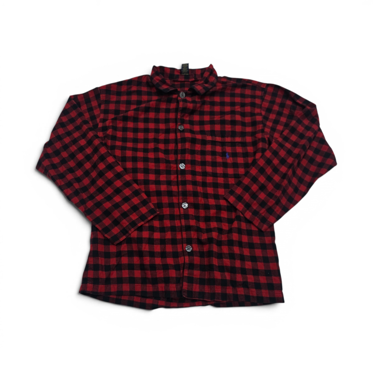 Camisatipo Pijama Ralph Lauren Mediana M Cuadro Rojo Y Azul