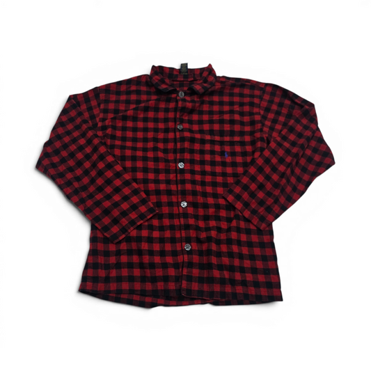 Camisatipo Pijama Ralph Lauren Mediana M Cuadro Rojo Y Azul