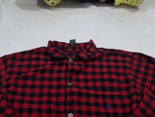 Camisatipo Pijama Ralph Lauren Mediana M Cuadro Rojo Y Azul