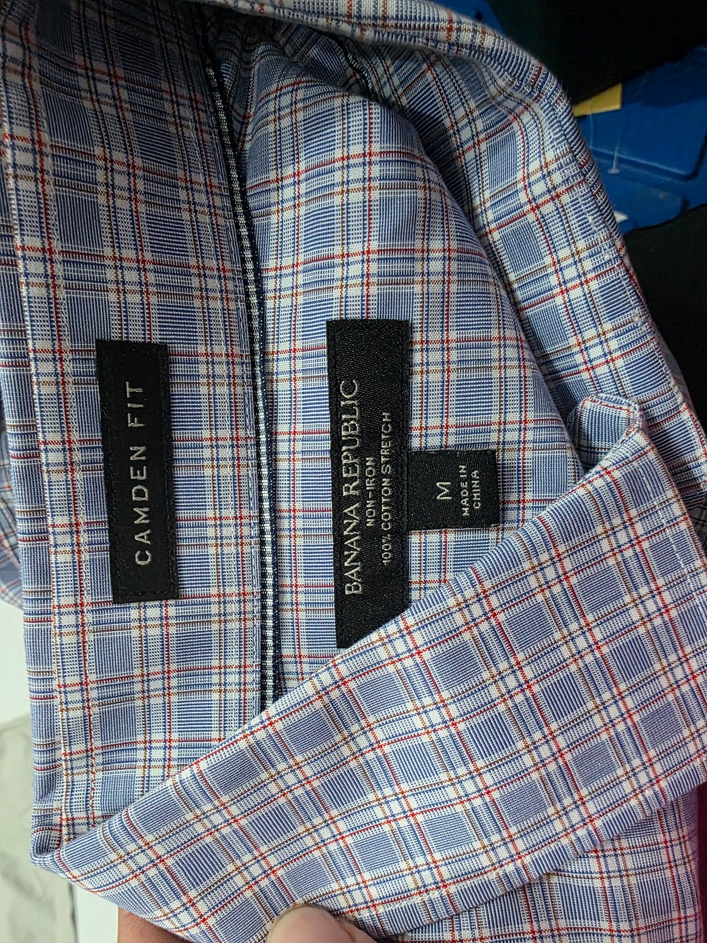 Camisa Camden Fit Banana Republic Mediana M Azul