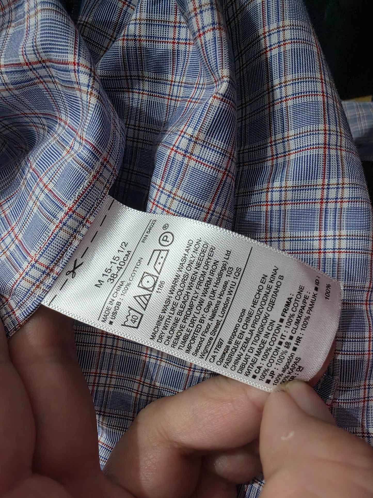Camisa Camden Fit Banana Republic Mediana M Azul