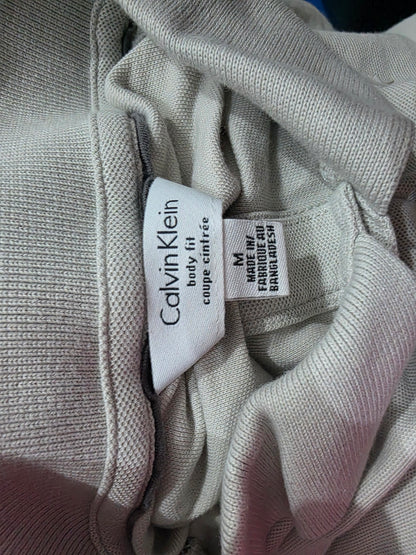 Playera Polo Calvin Klein Mediana M Gris