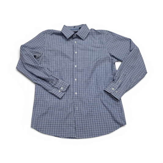 Camisa Nautica Mediana M Cuadro Azul Y Blanco