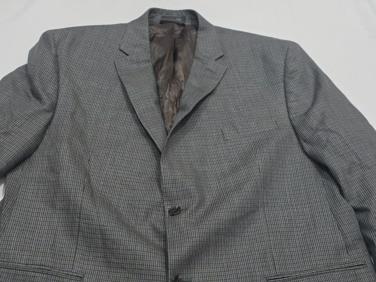 Saco Ralph Lauren 44r Cuadro Cafe Y Azul