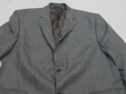 Saco Ralph Lauren 44r Cuadro Cafe Y Azul