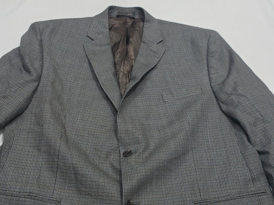 Saco Ralph Lauren 44r Cuadro Cafe Y Azul