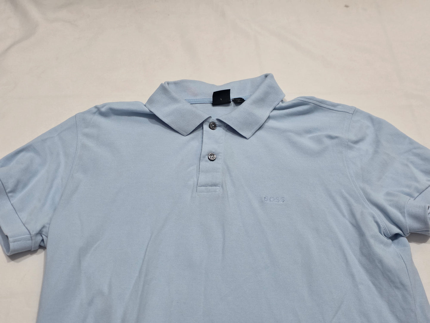 Playera Polo Hugo Boss Grande L Azul Claro