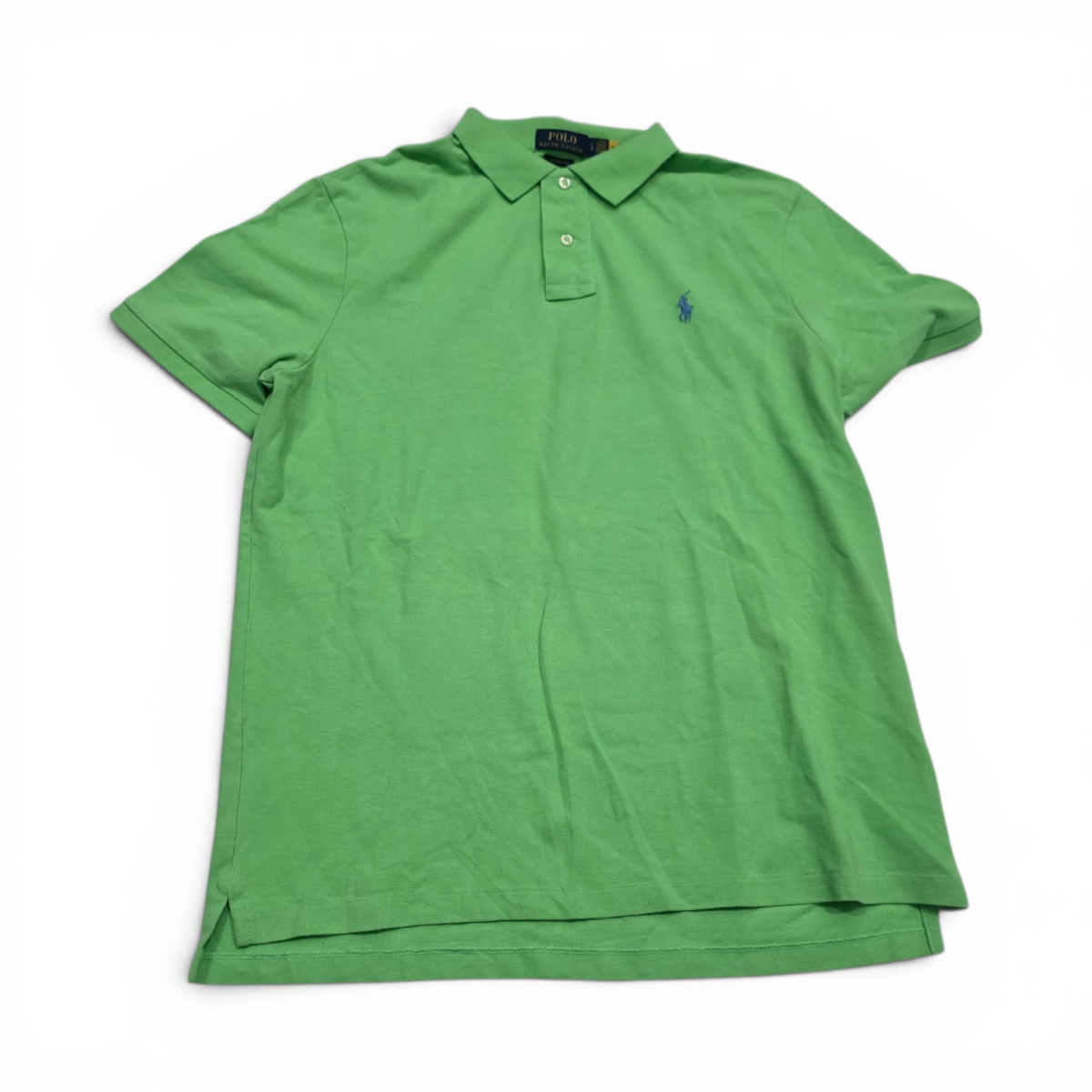Playera Polo Ralph Lauren Grande L Verde Pony Azul