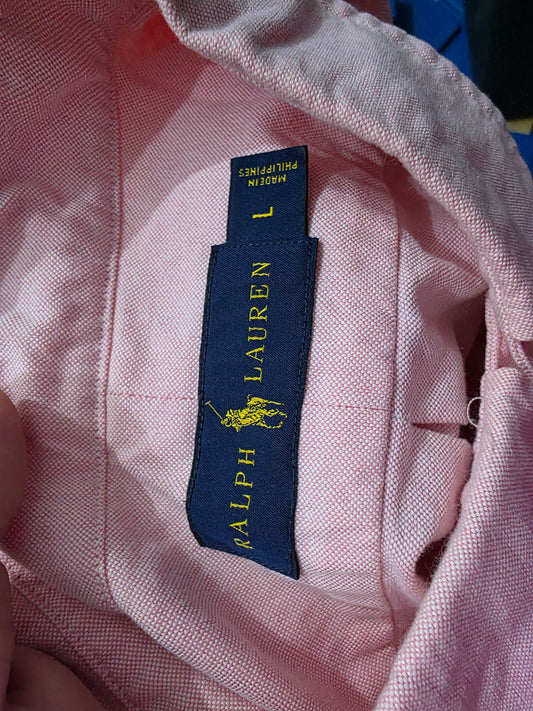 Camisa Ralph Lauren Grande L Rosa Pony Colores