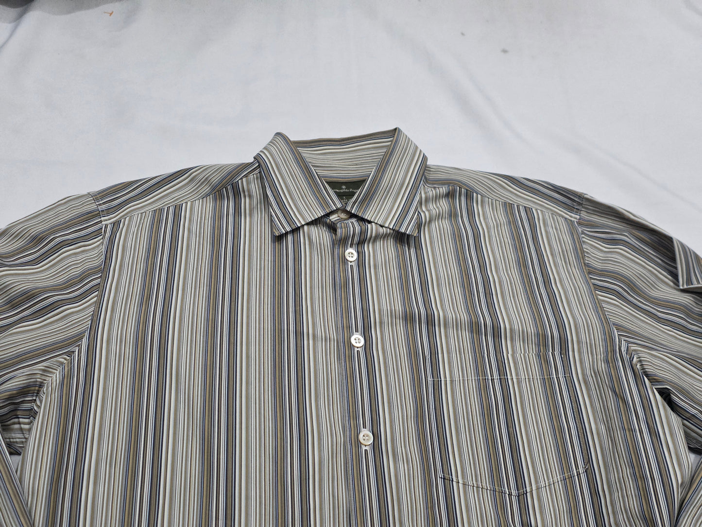 Camisa Ermenegildo Zegna Grande L Lineas Cafe