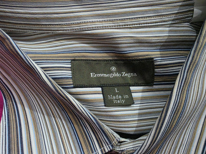 Camisa Ermenegildo Zegna Grande L Lineas Cafe