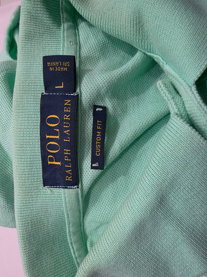 Playera Polo Ralph Lauren Grande L Verde Menta Pony Rosa