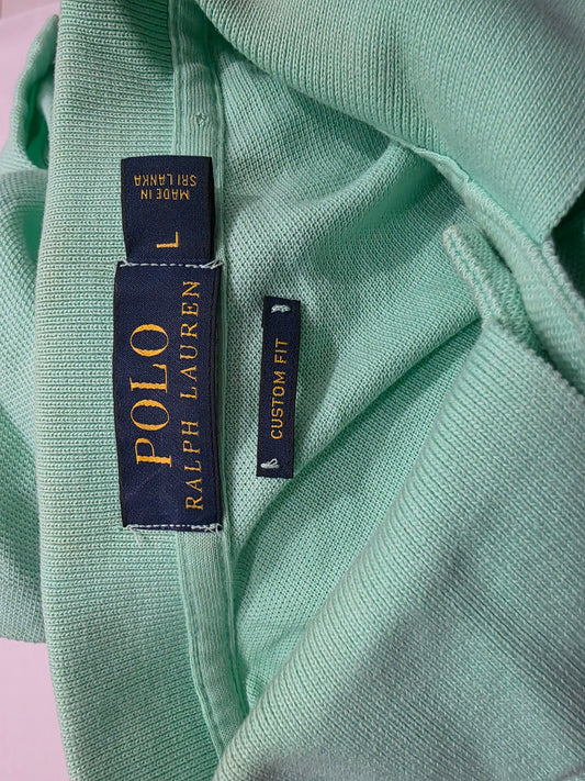 Playera Polo Ralph Lauren Grande L Verde Menta Pony Rosa