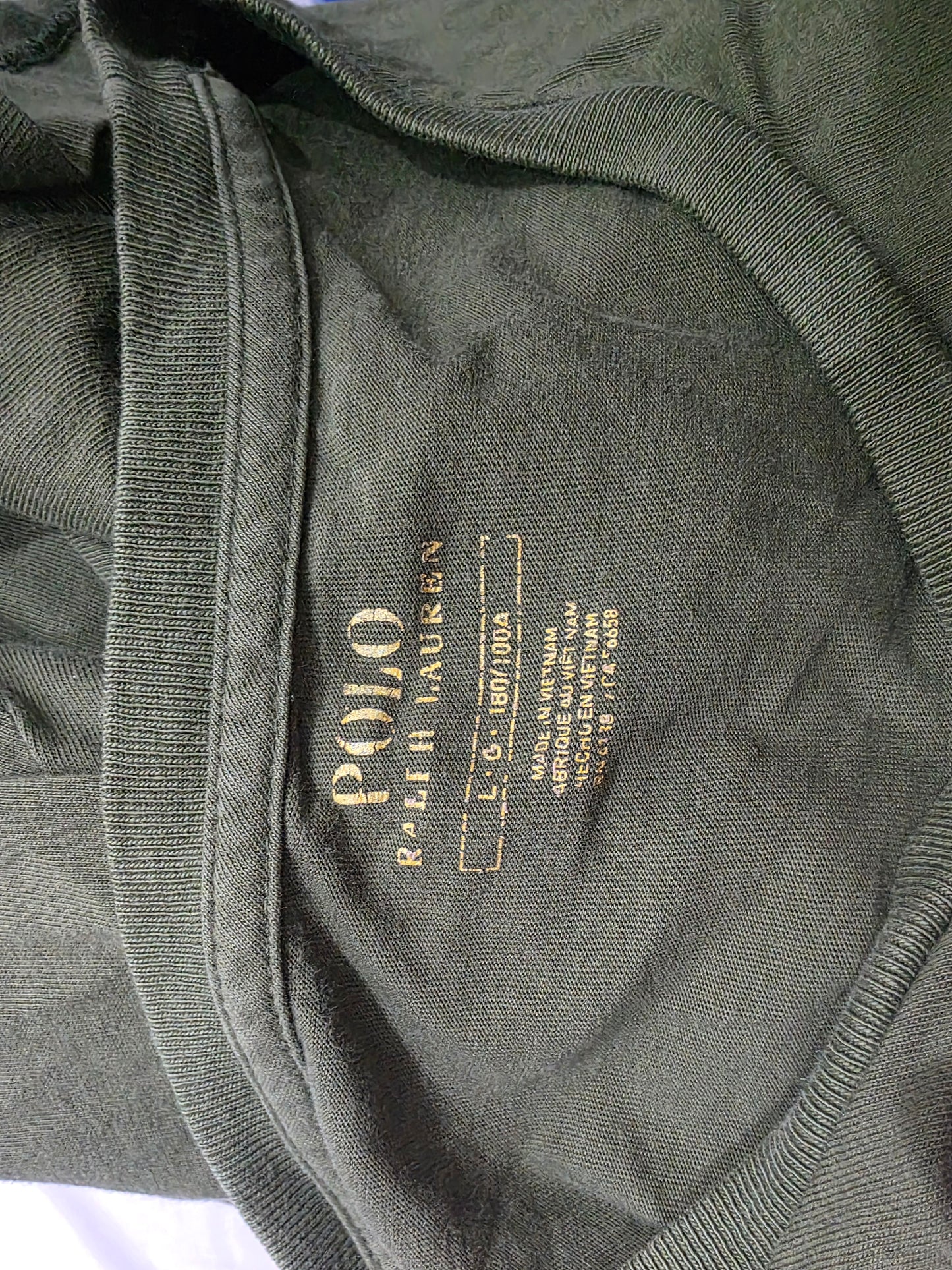 Playera Ralph Lauren Grande L Verde Pony Naranja