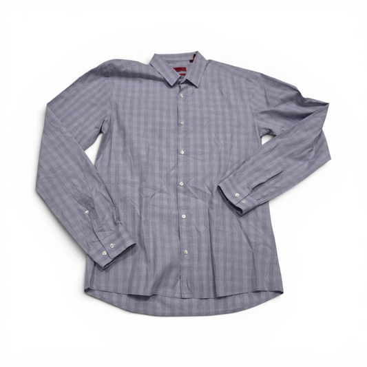 Camisa Slim Fit Hugo Boss Grande L Lila Cuadro