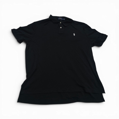 Playera Polo Ralph Lauren Xgrande Xl Negra Pony Blanco