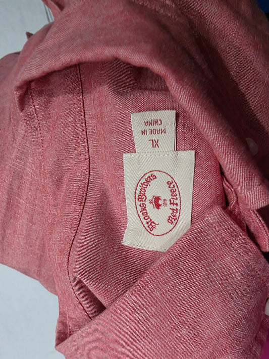 Camisa Brooks Brothers Xgrande Xl Coral Oscuro