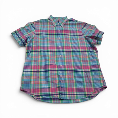 Camisa Ralph Lauren Xgrande Xl Cuadro Rosa Verde Y Azul