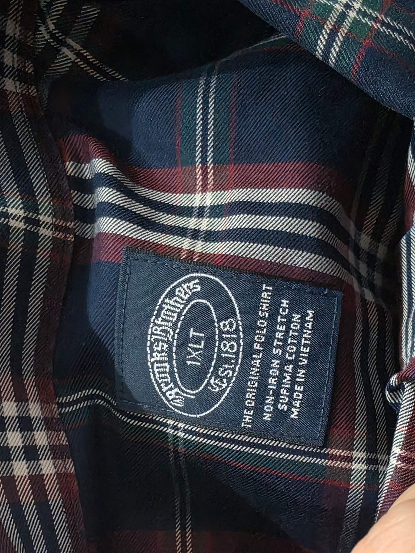 Camisa Brooks Brothers 1xlt Cuadro Azul