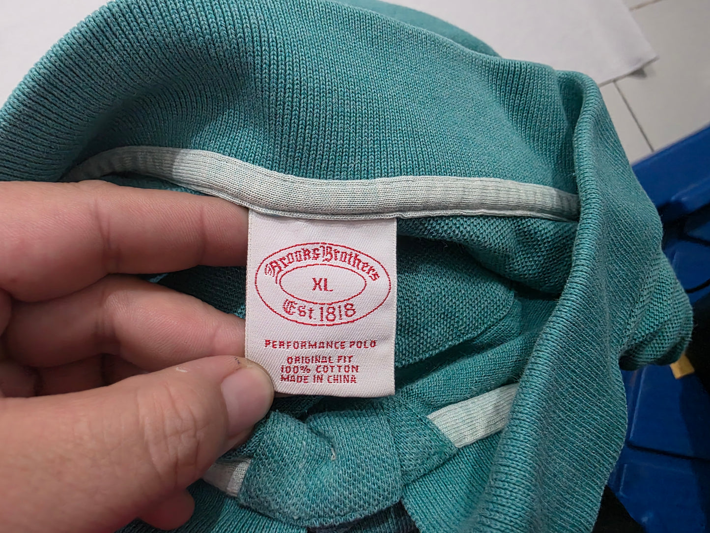 Playera Polo Brooks Brothers Xgrande Xl Turquesa