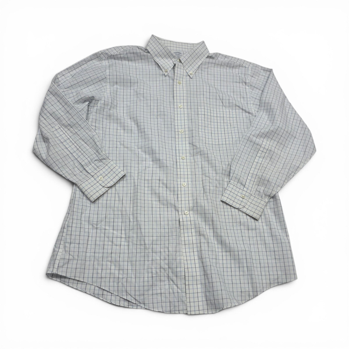 Camisa Brooks Brothers Xgrande Xl Cuadro Blanco