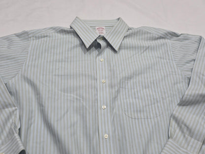 Camisa Brooks Brothers Xgrande Xl Azul Lineas Verde