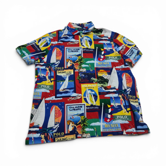 Playera Polo Ralph Lauren Xxl Dibujos Colores
