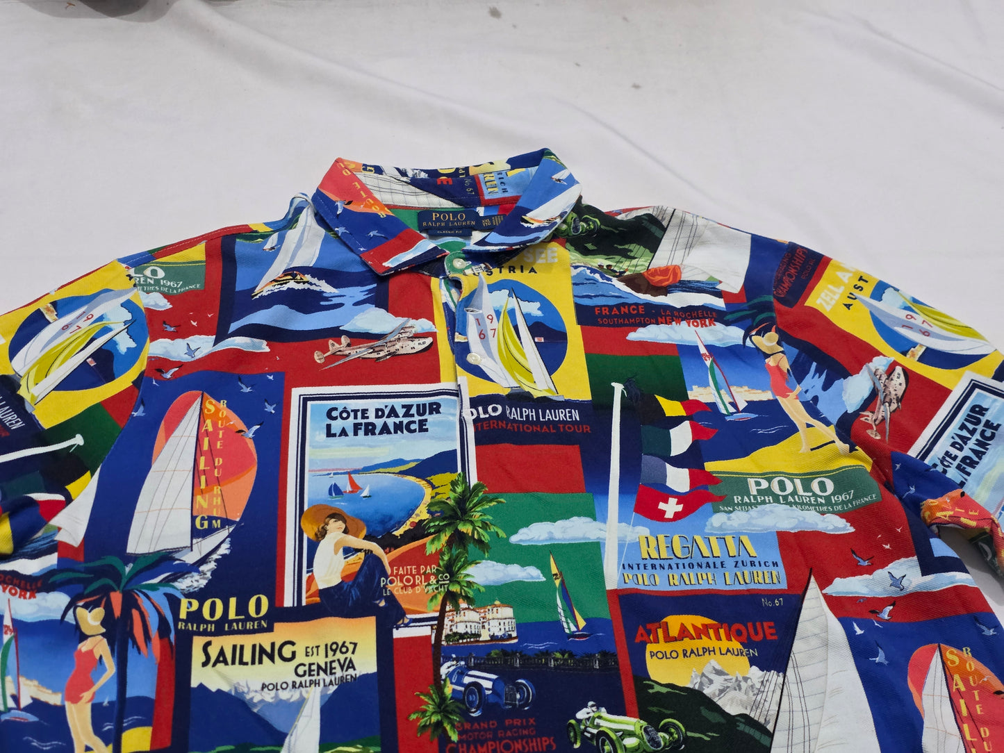 Playera Polo Ralph Lauren Xxl Dibujos Colores