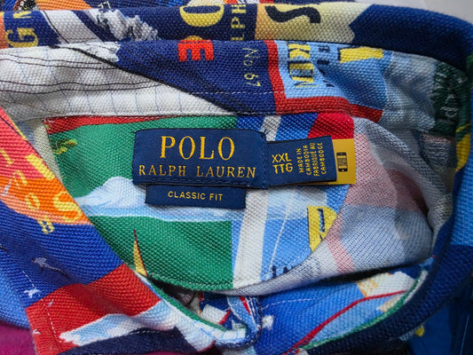 Playera Polo Ralph Lauren Xxl Dibujos Colores
