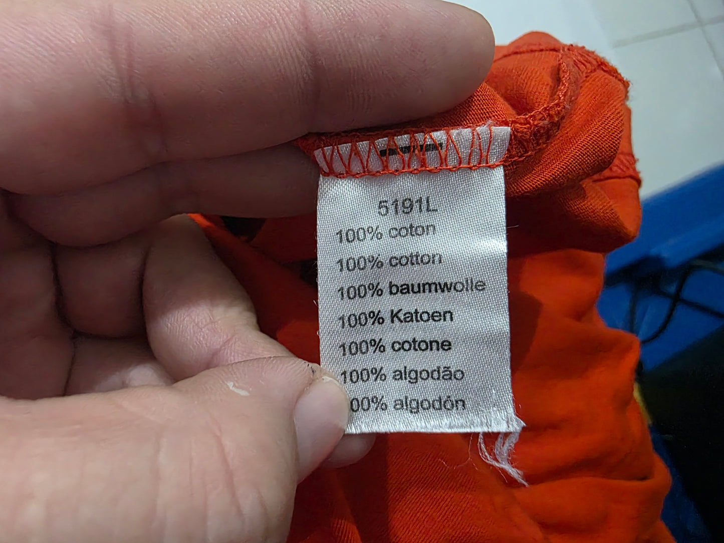 Playera Lacoste Fr7 Xxl Naranja