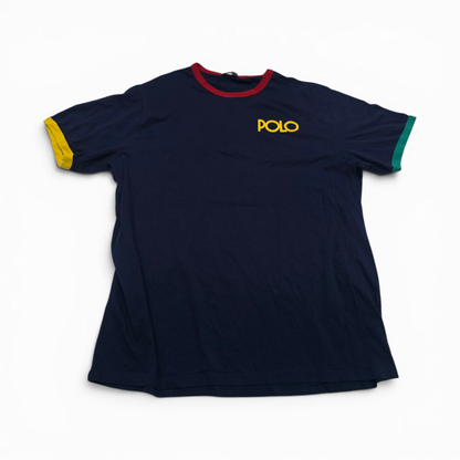 Playera Ralph Lauren Xxl Azul Letras