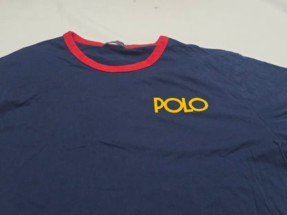 Playera Ralph Lauren Xxl Azul Letras