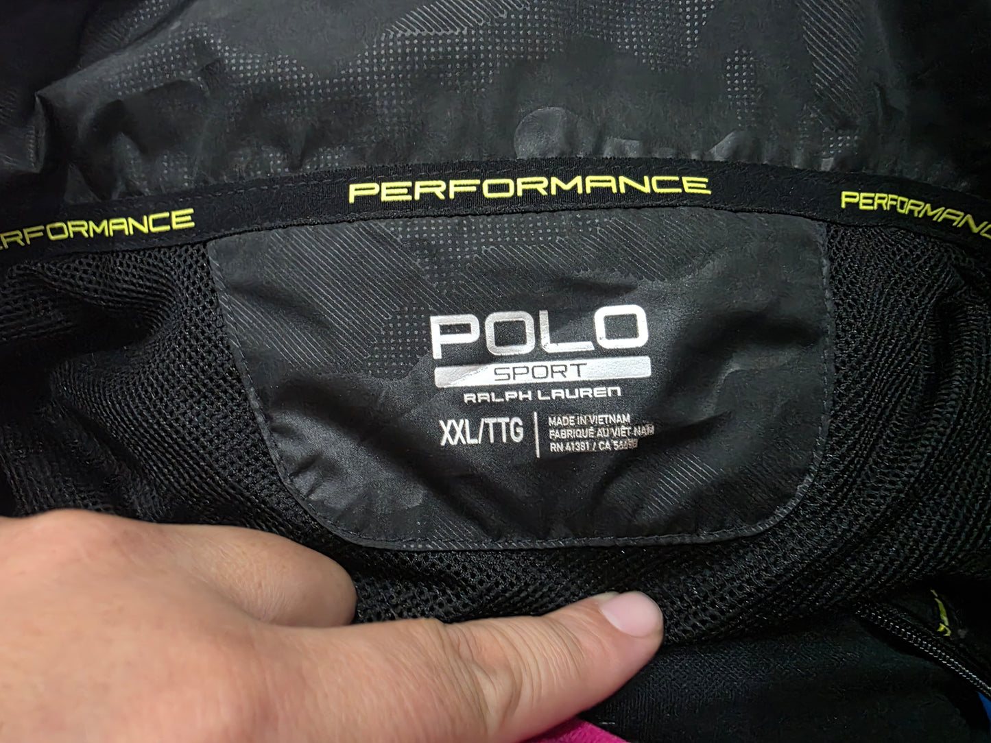 Chamarra Ligera Ralph Lauren Sport Xxl Negro