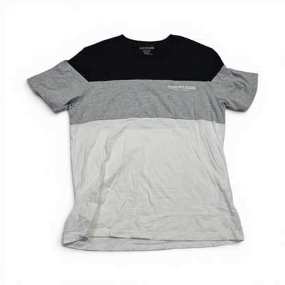 Playera True Religion 2xl Negro, Gris Y Blanco