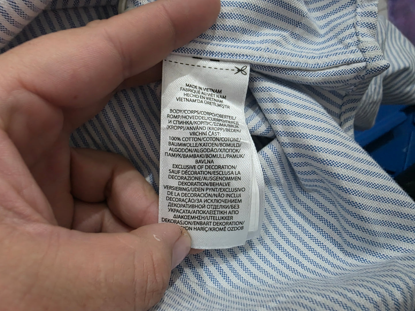 Camisa Ralph Lauren 3xlt Azul Claro Lineas Pony Colores