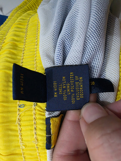 Bermuda Ralph Lauren 4xb Azul Pony Amarillo Bañador