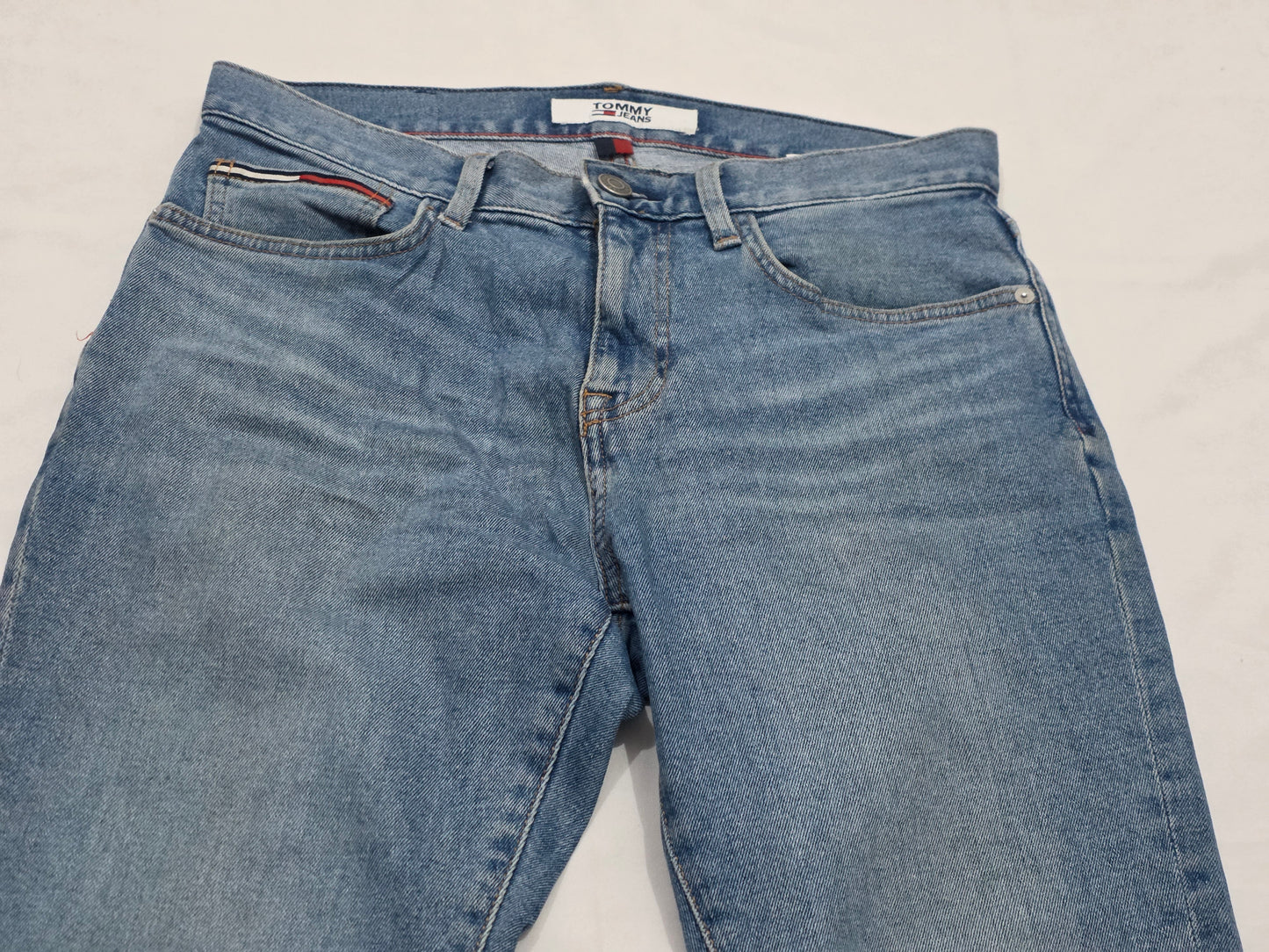 Pantalon Tommy Hifiger 31x30 Azul Claro Slimfit