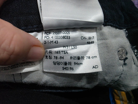 Pantalon Levis 502 31x30 Azul Marino Slimfit