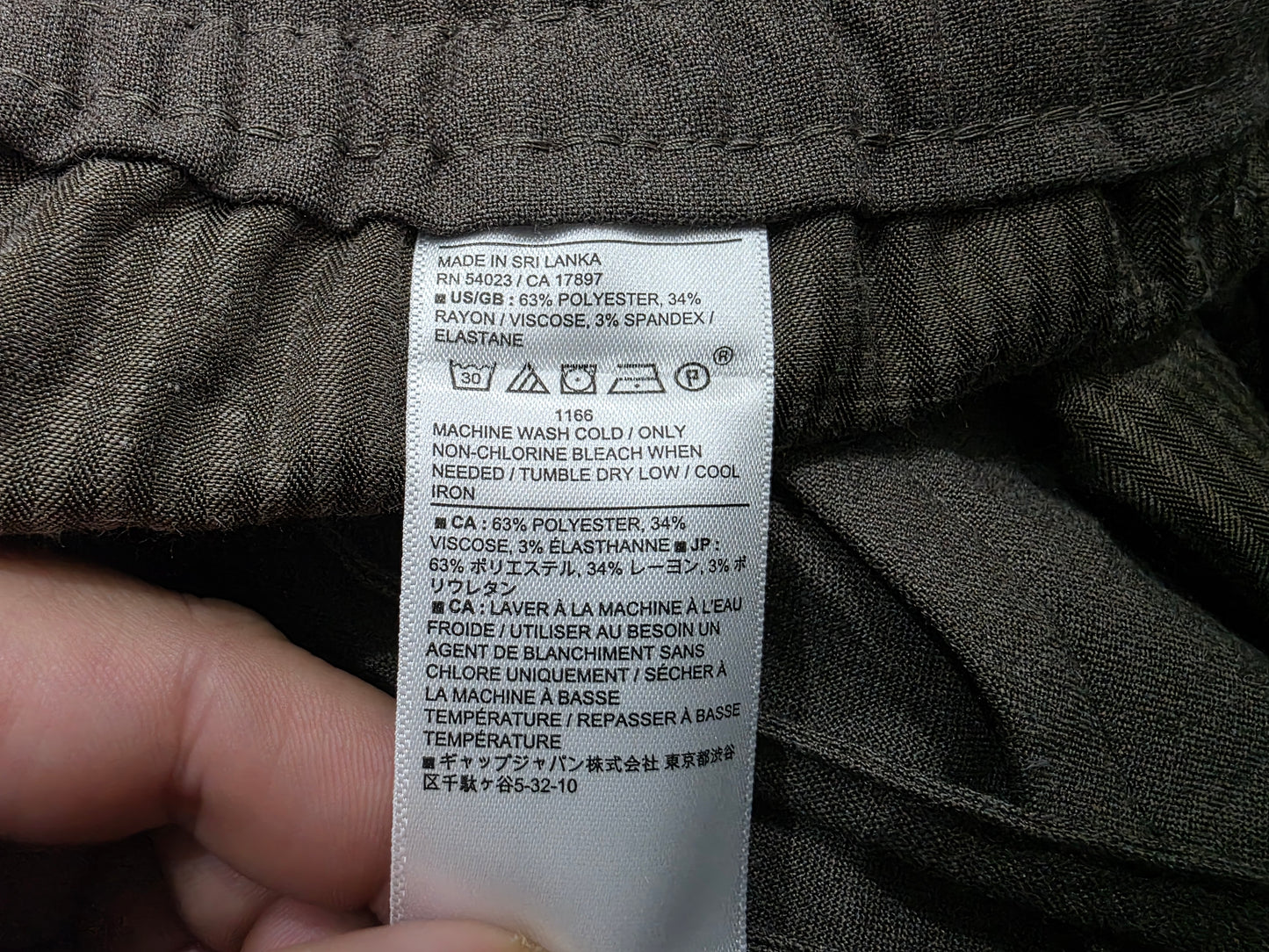 Pantalon Banana Republic 33x32 Cafe Tarered Fit