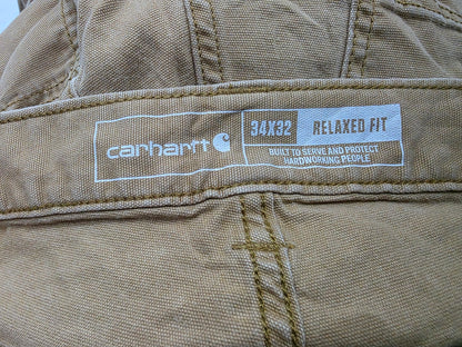 Pantalon Carhartt 34x32 Cafe Deslavado Relaxed Fit
