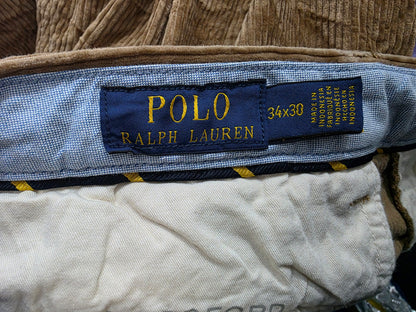 Pantalon Recto Ralph Lauren 34x30 Cafe Pana