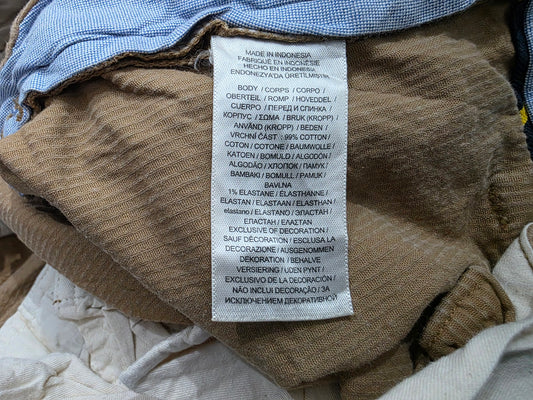 Pantalon Recto Ralph Lauren 34x30 Cafe Pana