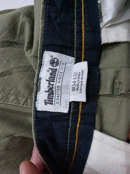 Pantalon Timberland 34x32 Verde Recto