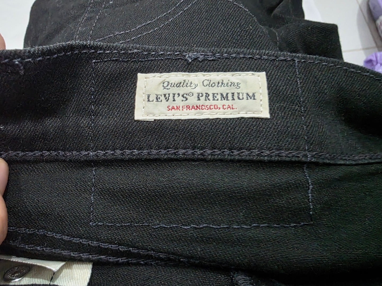 Pantalon Levis 512 34x34 Negro Skinny