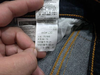 Pantalon Levis 506 34x30 Azul Marino Recto